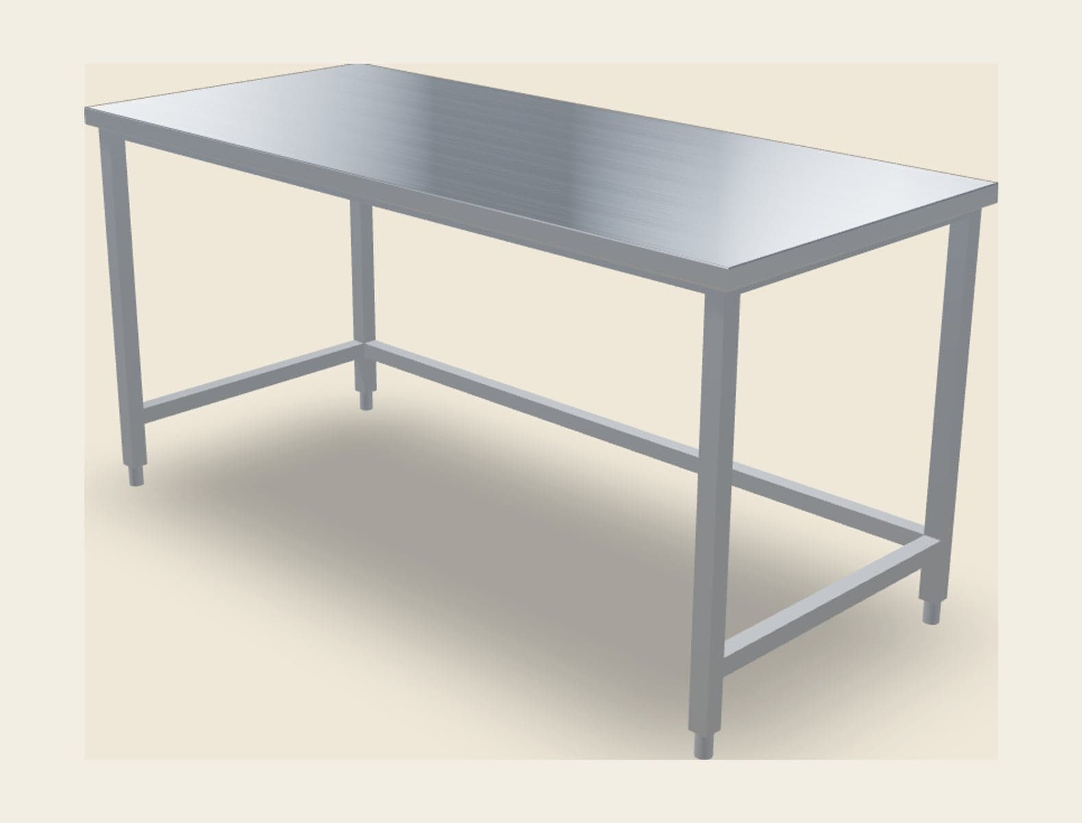 RVS-werktafel op maat van Qulinox